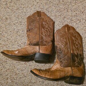 Vintage Larry Mahan Eelskin Boots (Men's 10.5D)